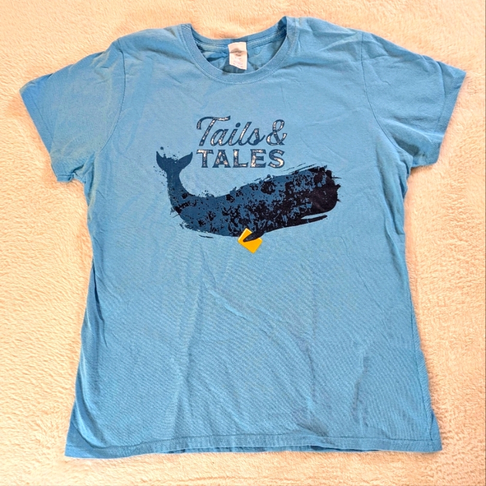 Tails And Tales Graphic Tee Shirt Port & Company Size XL